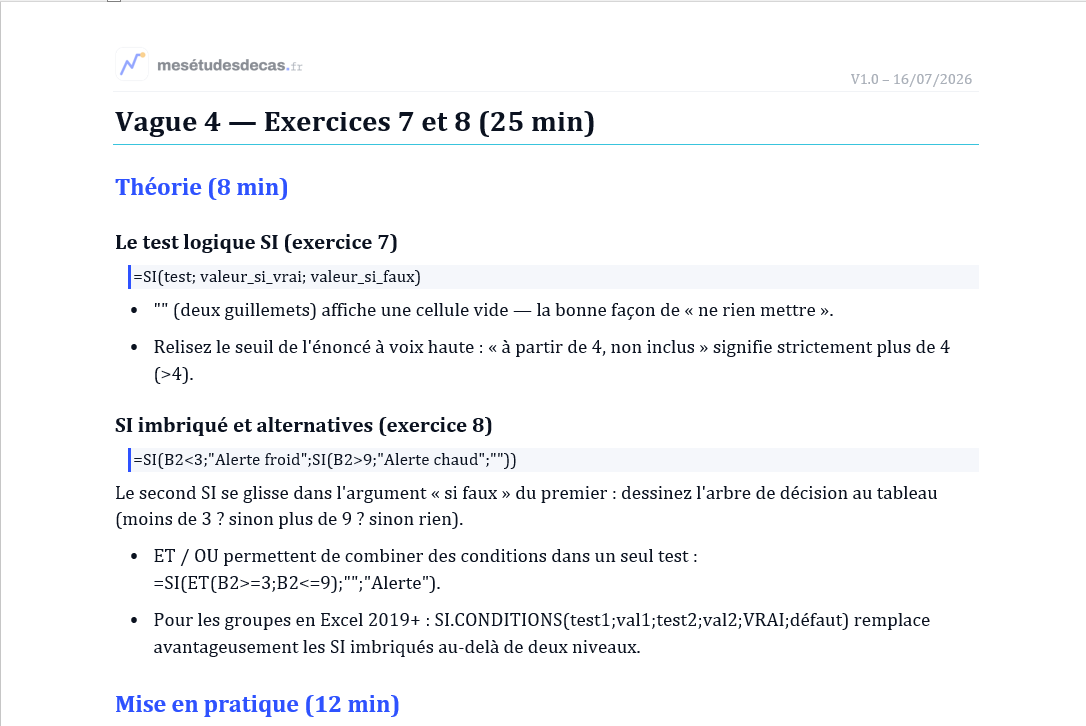 Capture 2 : le fichier corrigé